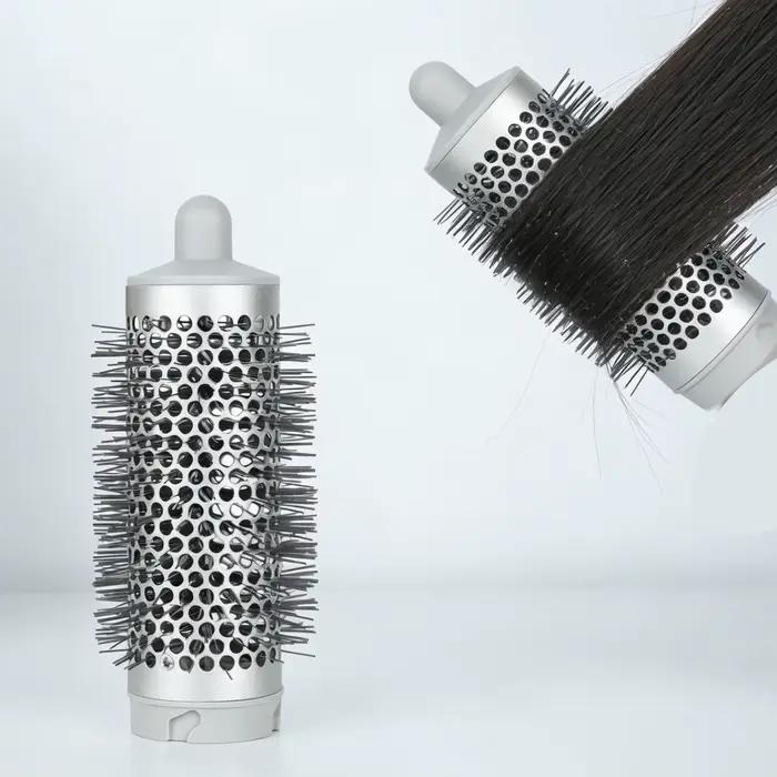 FlexStyle Petit accessoire de brosse ronde pour coiffures droites, ondulées, bouclées et crépues