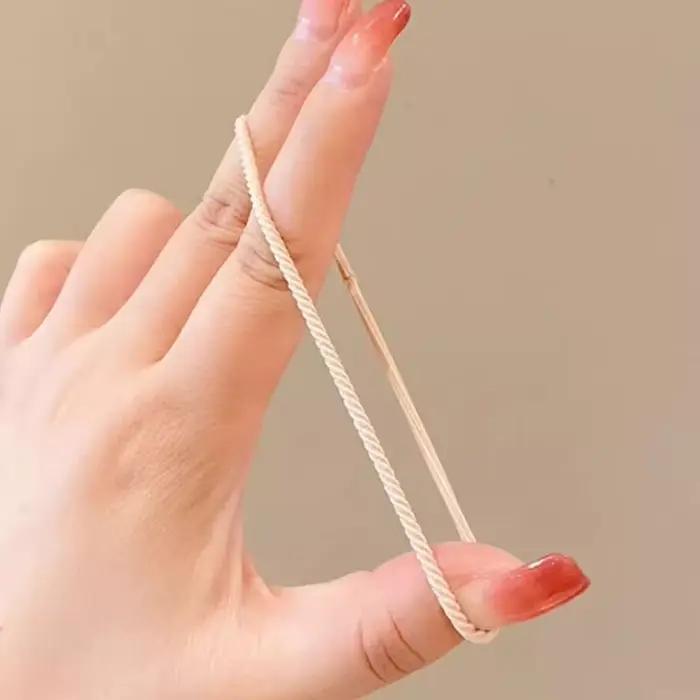Bandes élastiques pour cheveux sans plis, 100 pièces, confortables et extensibles pour cheveux épais