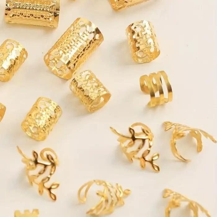 Anneaux de cheveux ajourés élégants pour femmes et filles, accessoires de cheveux DIY, bijoux de che