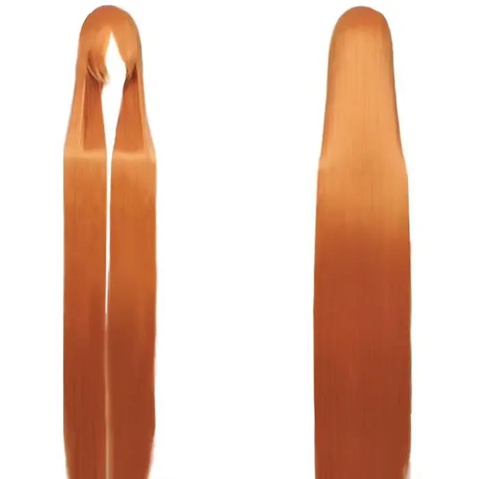 Perruque synthétique longue et lisse pour femmes, perruque universelle de Cosplay de dessin animé, p