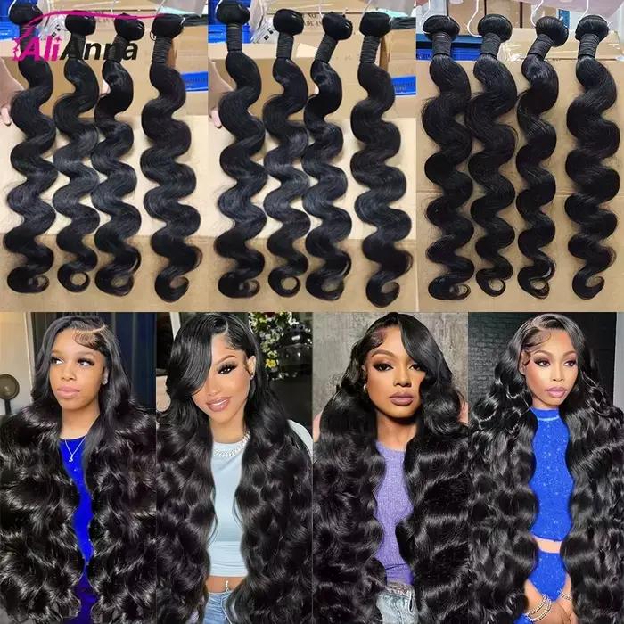 Tissage Cheveux Humains 24 26 28 Pouces Bouclé Mèches Avec Closures 4x4 2x6 5x5 Lace Closure Human H