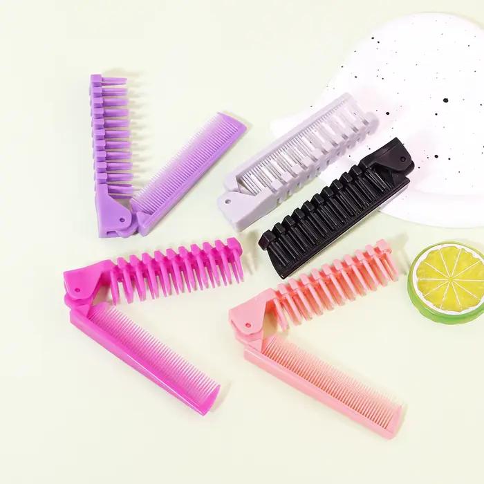 Brosse de peigne pliante antistatique portable, peigne valide, outil de coiffure professionnel, spéc
