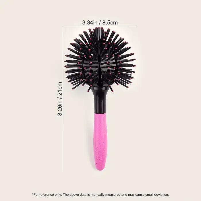 Brosses à cheveux rondes 3D Brosse à cheveux démêlante Brosse à bille sphérique 360 °   Brosse à che