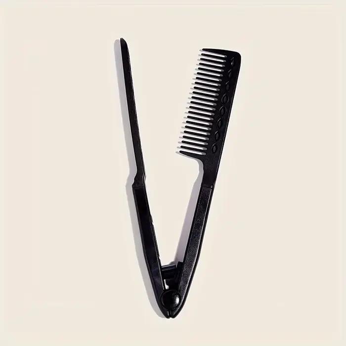 Peigne à cheveux lisses en forme de V, lisseur de cheveux, outils de cheveux et de beauté, peigne de