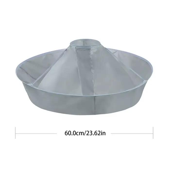 Cape de coiffure pliable de 60 mm de diamètre pour adultes, bavette de coupe et de rasage, outils de