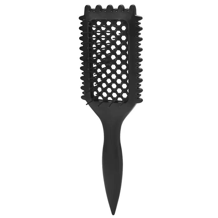 Brosse à cheveux bouclés, grille ajourée, brosse de coiffure, peigne à barbe, brosse démêlante, outi