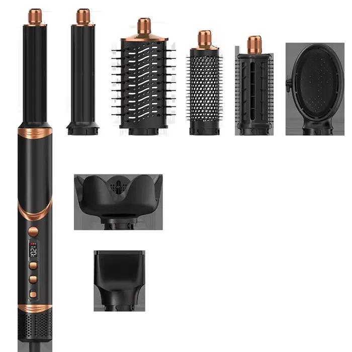 Brosse à bigoudi rapide 8 en 1, séchage par soufflage, sèche-linge électrique ionique professionnel,