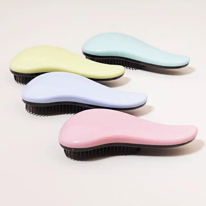 Brosse de massage antistatique, douche enroulée, brosse de massage, cheveux mouillés, brosse bouclée
