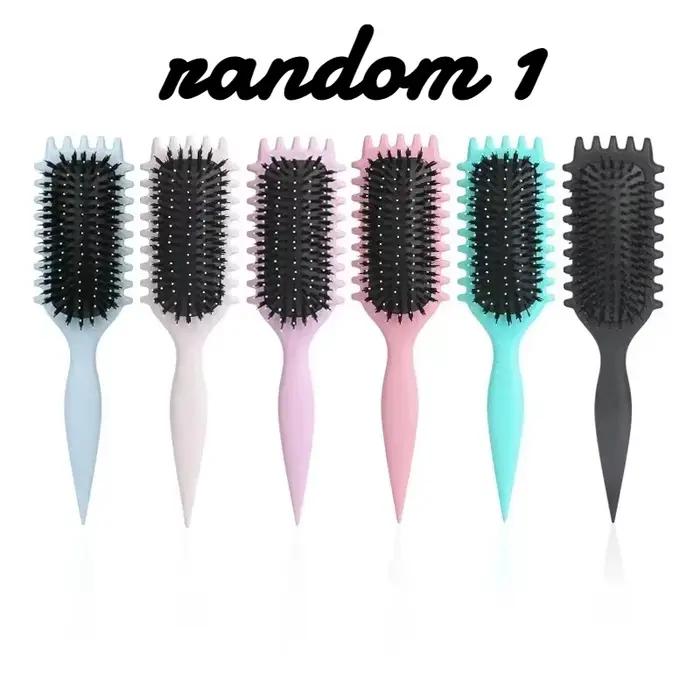 Brosse Coiffante pour Cheveux Bouclés – Brosse à Boucles pour Hommes et Femmes – Outil de Peignage e