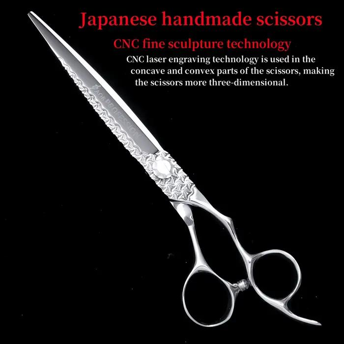 HISADA ciseaux de coiffeur professionnels 7.0 pouces machine de coupe de cheveux VG10 matériel cisea