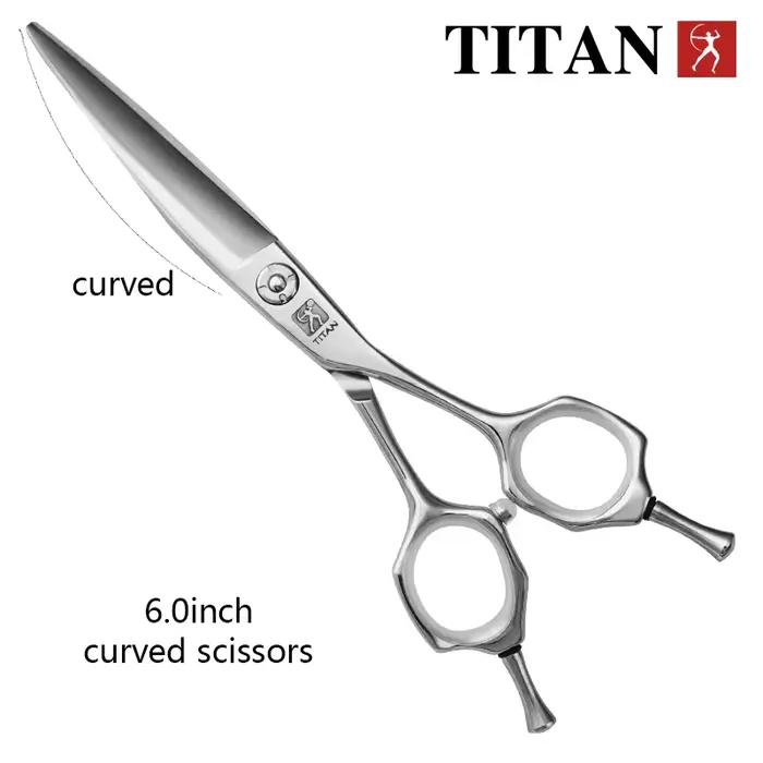 Titan 6.0 ciseaux incurvés ciseaux de coiffure professionnels ciseaux de coiffeur japon Original
