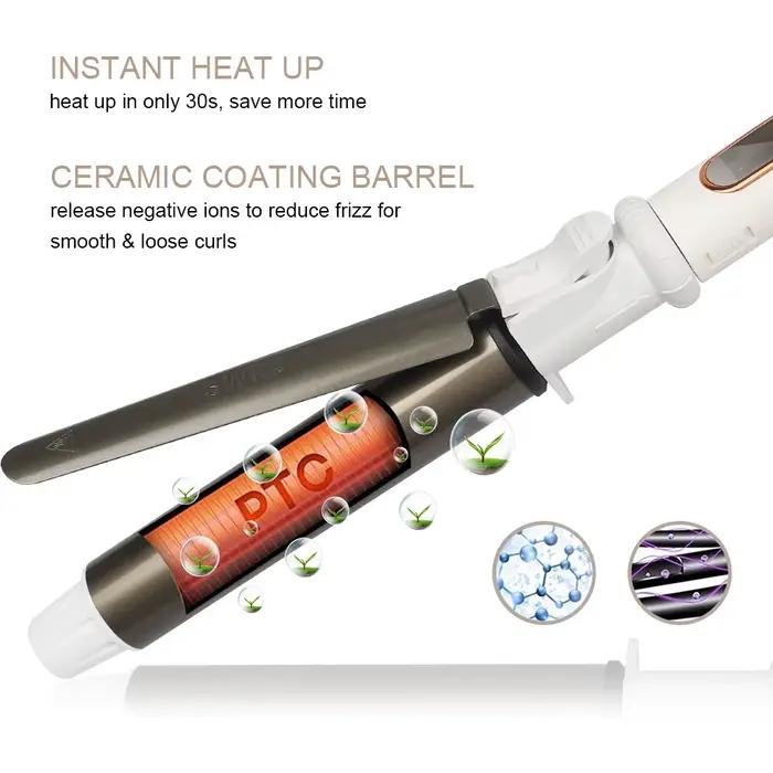 USHOW professionnel en céramique bigoudi fer à friser rouleau boucles baguette Waver mode outil de c