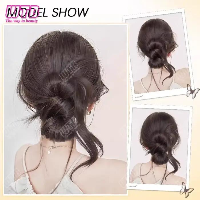Accessoires pour cheveux synthétiques perruque femme poignée cheveux synthétiques chignon perruque a