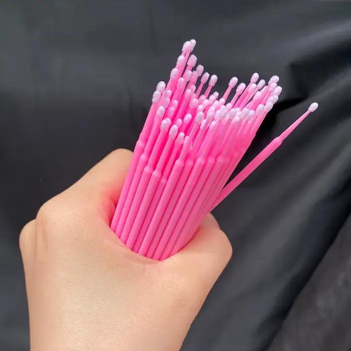 Brosse de nettoyage de cils, 100 pièces, Extension de cils, Micro coton-tige, microbrosse pour cils 