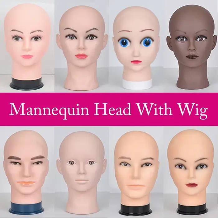 Support de perruque de tête de Mannequin avec trépied de perruque réglable, présentoir de fabricatio