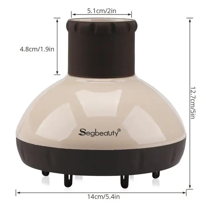 Segbeauty-Diffuseur amélioré pour sèche-cheveux, sèche-cheveux à coupe ondulée bouclée, diffuseur sa