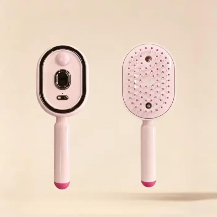 Brosse à cheveux électrique humide, pulvérisation d'eau, lisseur rechargeable – Coiffage sans fil po