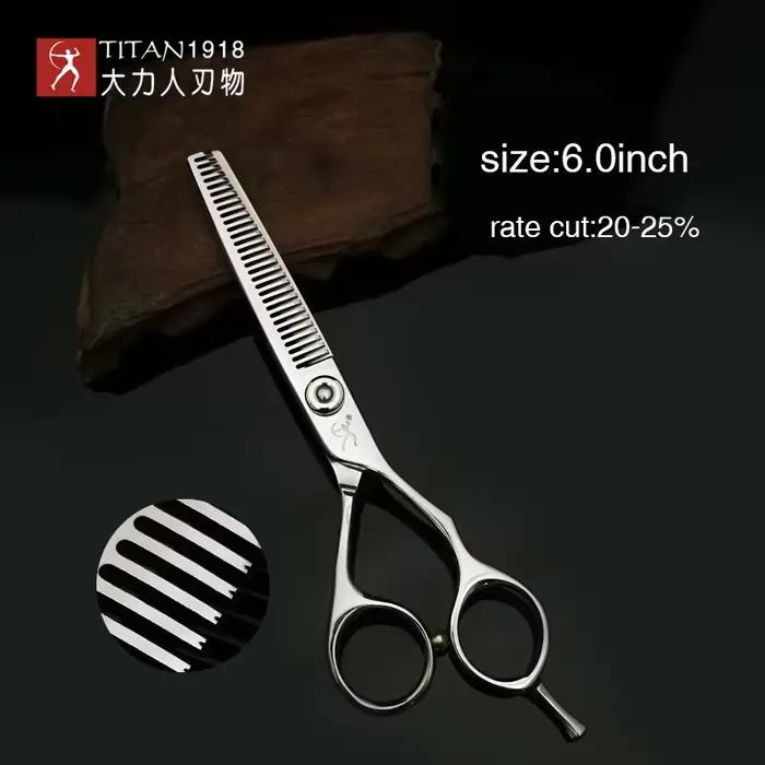 Titan – ciseaux de coiffure professionnels de 6.0 pouces, pour salon de coiffure, coupe de cheveux, 