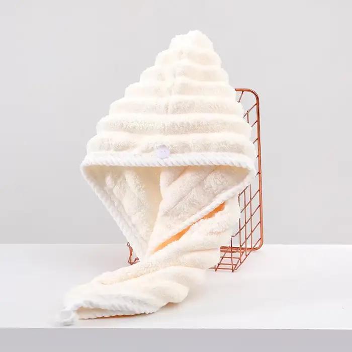 Bonnet pour cheveux secs pour femmes, foulard épais et Super absorbant pour essuyer les cheveux, bon