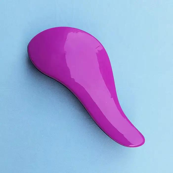 Peigne de douche avec poignée enchevêtrée, brosse à cheveux, coiffeur de salon, coiffeur exagéré, ou