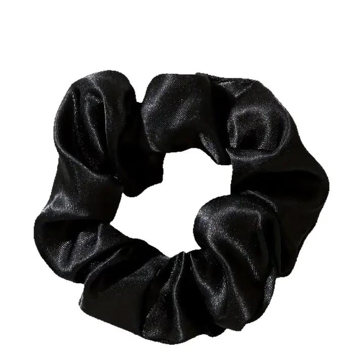 Grands chouchous rétro en soie véritable, 5 pièces, bandes de cheveux Premium pour femmes, adaptées 