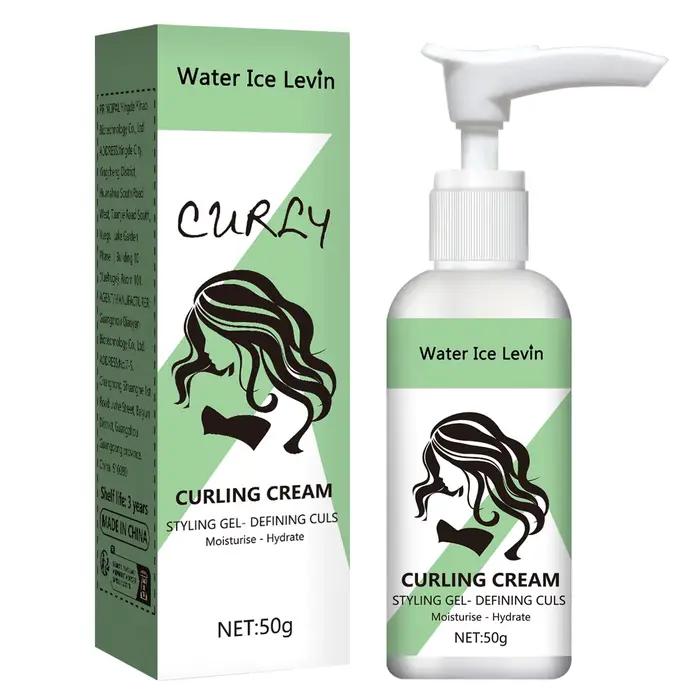 Crème à friser Water Ice Levin : votre réponse pour cheveux secs et vraiment. Transformez le frisott