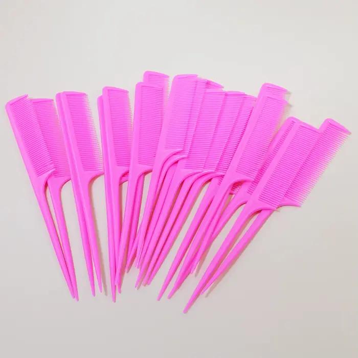 20 peignes à cheveux professionnels à queue pointue, brosses antistatiques pour teinture capillaire,