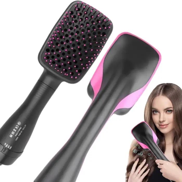 Peigne lisseur à air chaud 2 en 1, brosse sèche-cheveux multifonctionnelle à ions négatifs, peigne c