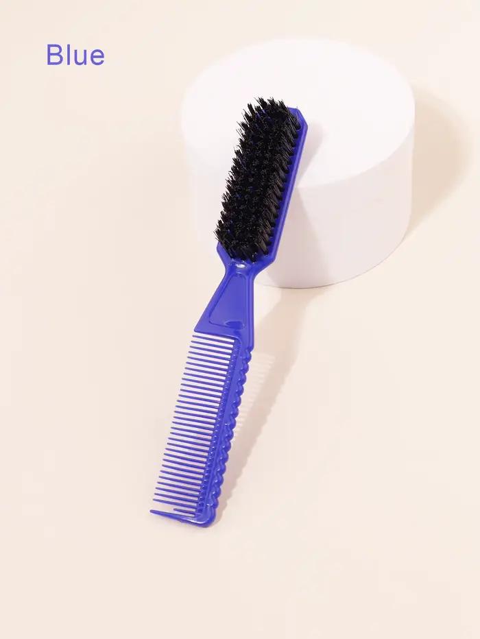 Brosse peigne à cheveux à Double tête, brosse de coiffure pour barbe, brosse de nettoyage profession
