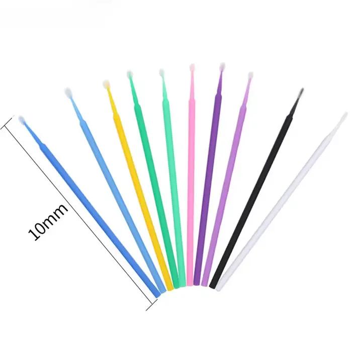 Brosse de nettoyage de cils, 100 pièces, Extension de cils, Micro coton-tige, microbrosse pour cils 