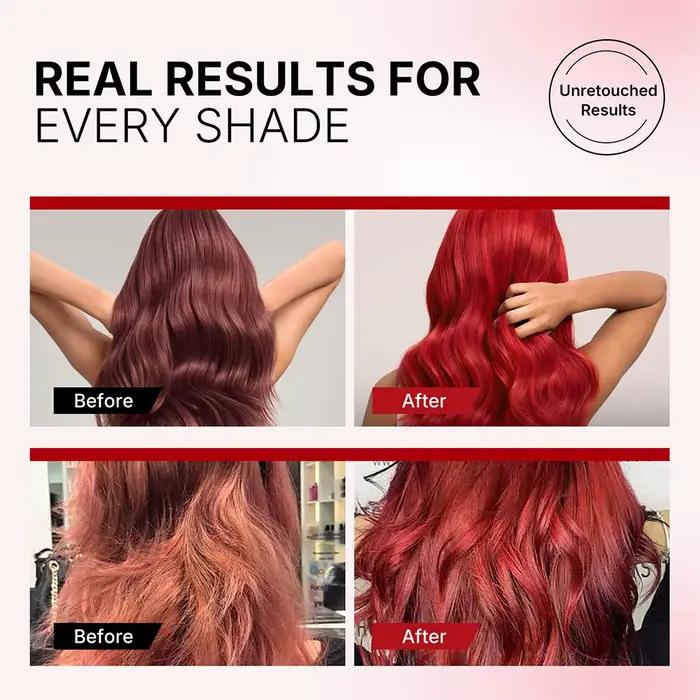 Karseell 500 ml déposant la couleur masque pour cheveux rouges revitalisant stimulant la couleur, hy