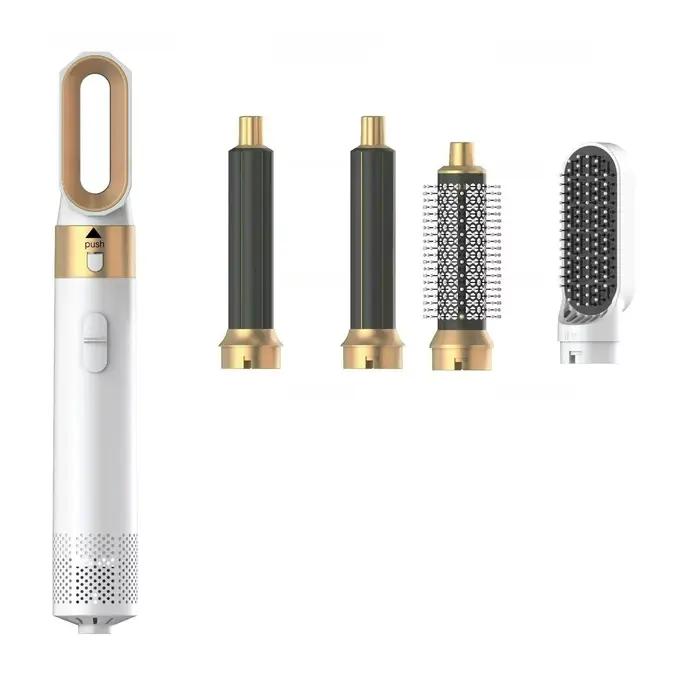 Styler capillaire 5 en 1, peigne à air chaud, sèche-cheveux, lisseur, fer à boucler, outil de coiffa