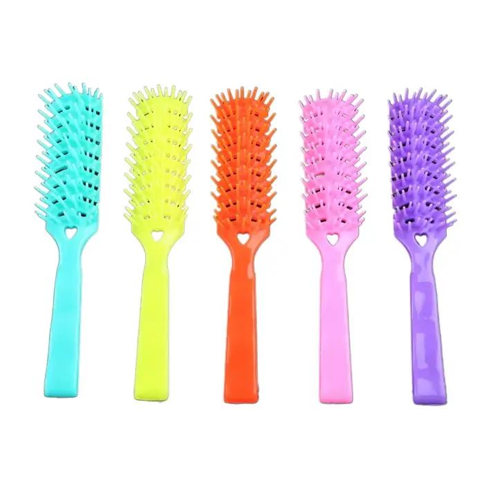 Brosse à cheveux antistatique, courbée et ventilée, accessoire de Massage démêlant