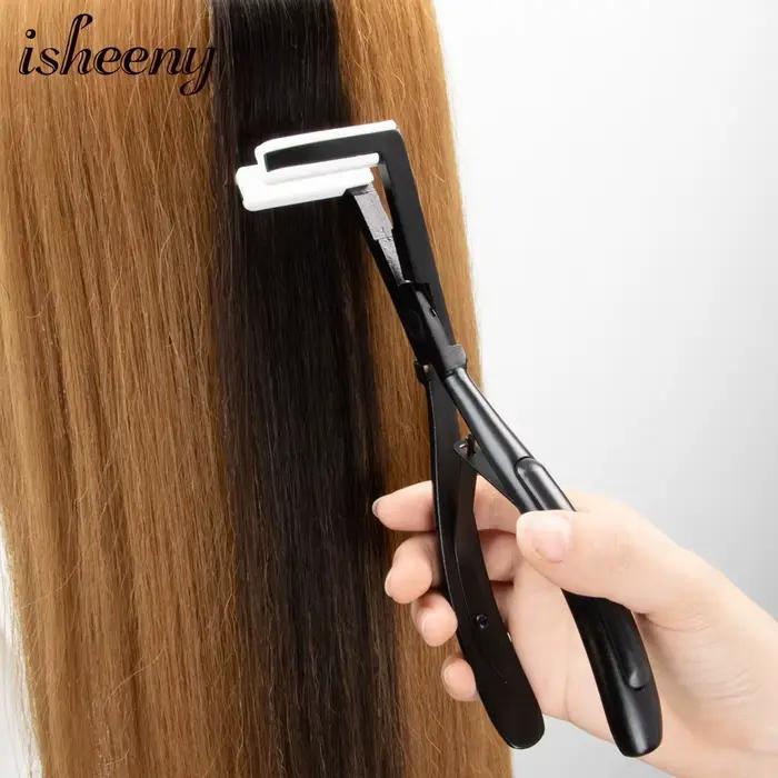Isheeny – dissolvant de colle pour cheveux, avec Extensions de bande professionnelle, pince à pressi