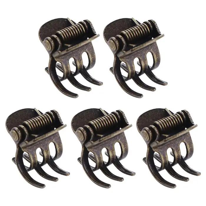 Accessoires capillaires gris pour femmes et filles, barrettes, pinces à cheveux mini, pinces latéral