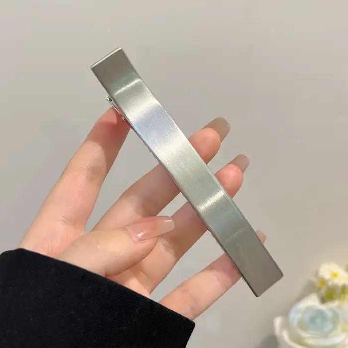 Pinces à cheveux coréennes élégantes pour femmes, barrettes pour filles, griffes en métal, épingle à
