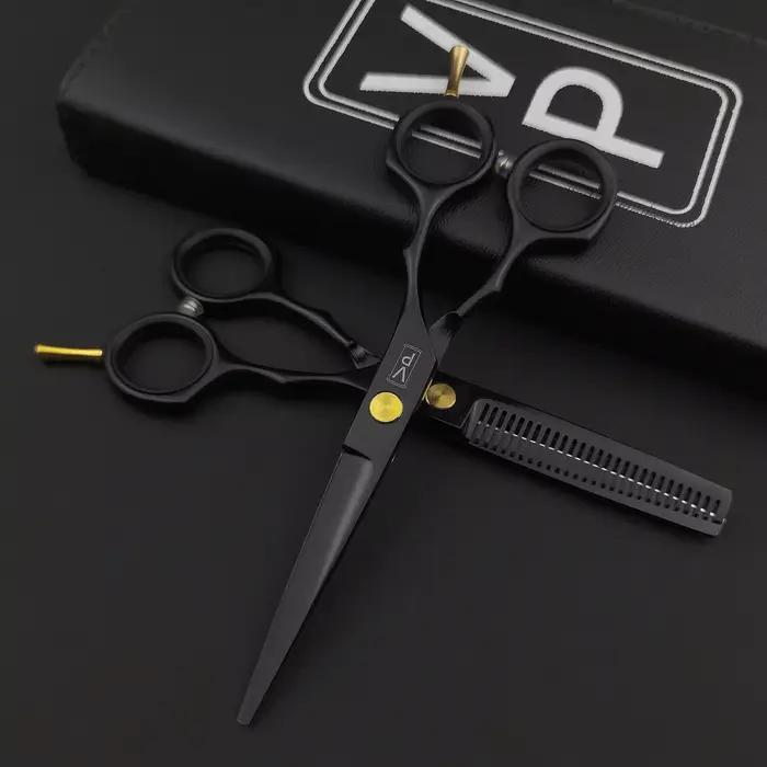 5.5 ''440c ciseaux en acier inoxydable coiffeurs professionnels ciseaux à cheveux Salon de coupe de 