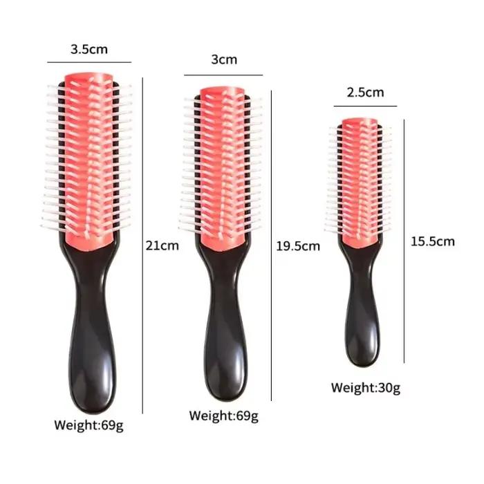 Denman – brosse à cheveux démêlante à 9 rangées, masseur du cuir chevelu, peigne humide et droit pou