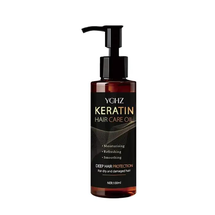 Huile capillaire à la kératine, nourrit et protège les cheveux, soin hydratant efficace, rend les ch
