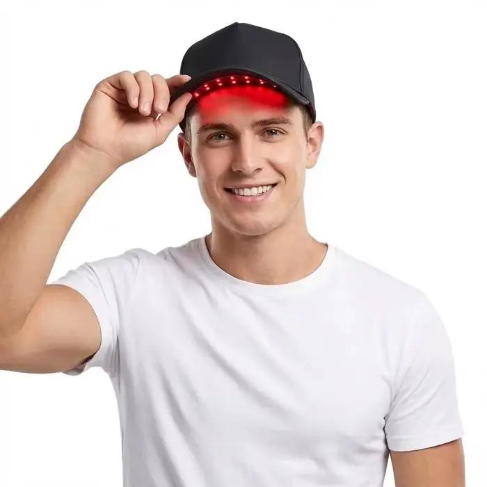 Casque de croissance capillaire laser LED JVV 168 LED, thérapie par lumière rouge et bleue, solution