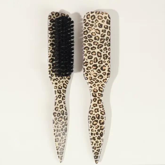 Brosse à cheveux à poils pour coiffure slick back, pour queue de cheval et chignon élégants, et pour