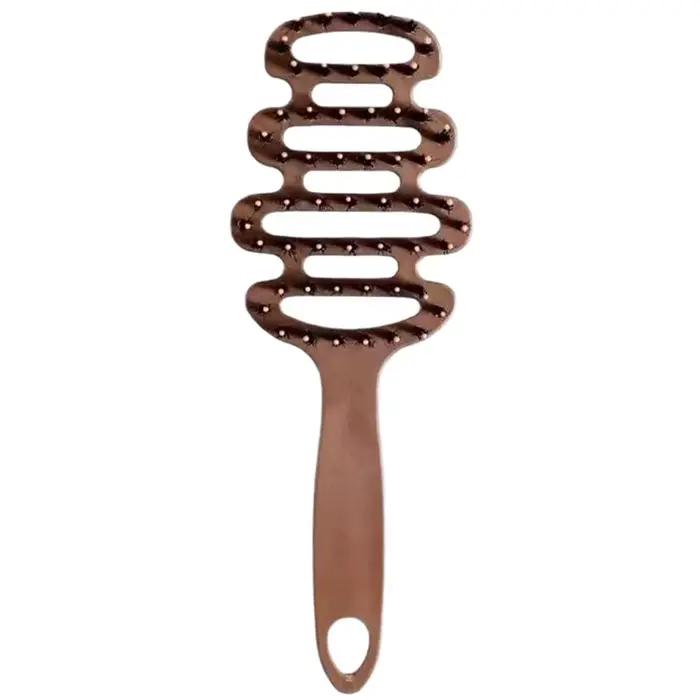 Brosse à cheveux en poils de sanglier, peigne antistatique, peigne de massage pour coiffure, brosse 