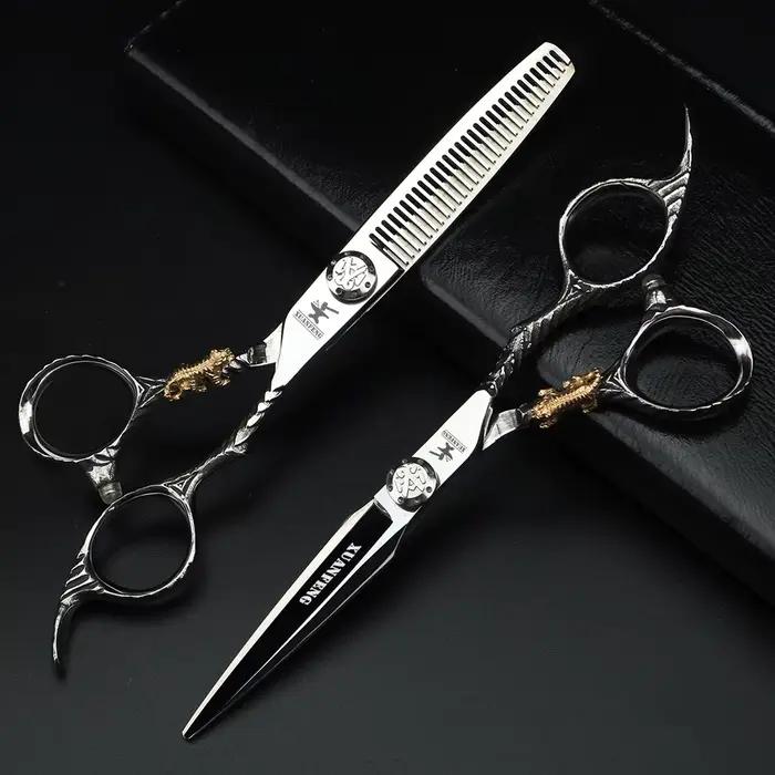 XUANFENG – ciseaux à cheveux professionnels de 6 pouces, ensemble de ciseaux de coupe et d'amincisse