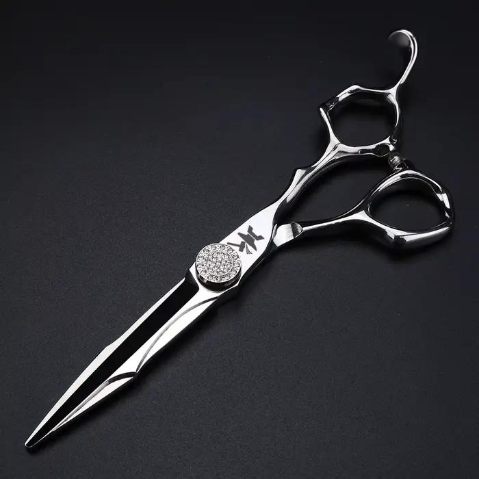 Ciseaux à cheveux artisanaux CNC 6 pouces, ciseaux de coupe et d'amincissement en acier japonais 440
