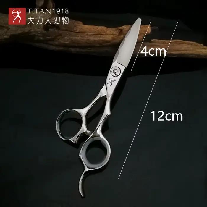 Ciseaux de coiffure professionnels TITAN Japan Original, ensemble de ciseaux de barbier professionne