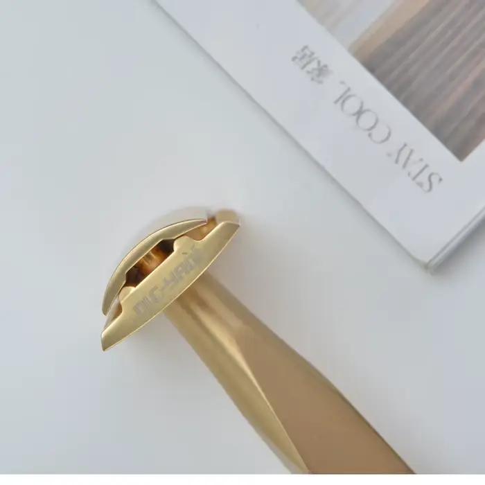 YAQI Golden Bar 3 pièces couleur dorée mate rasoir de sécurité pour hommes