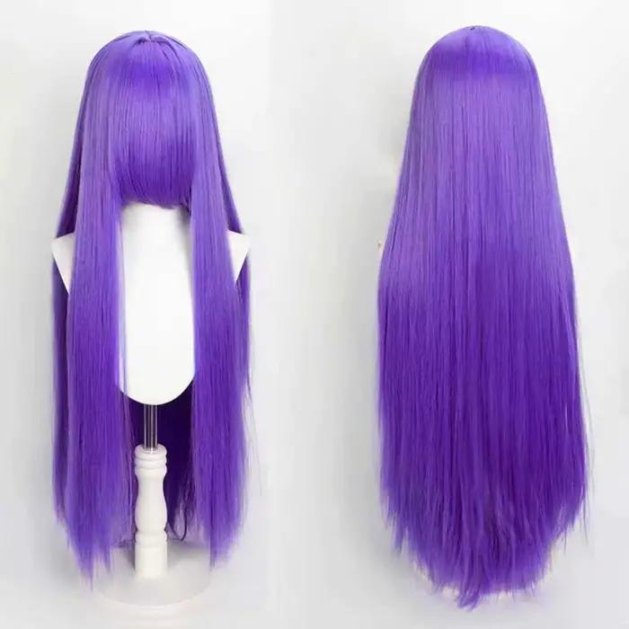 Perruque colorée longue de 100cm, perruques de fête pour Costume de Cosplay Anime, perruque synthéti