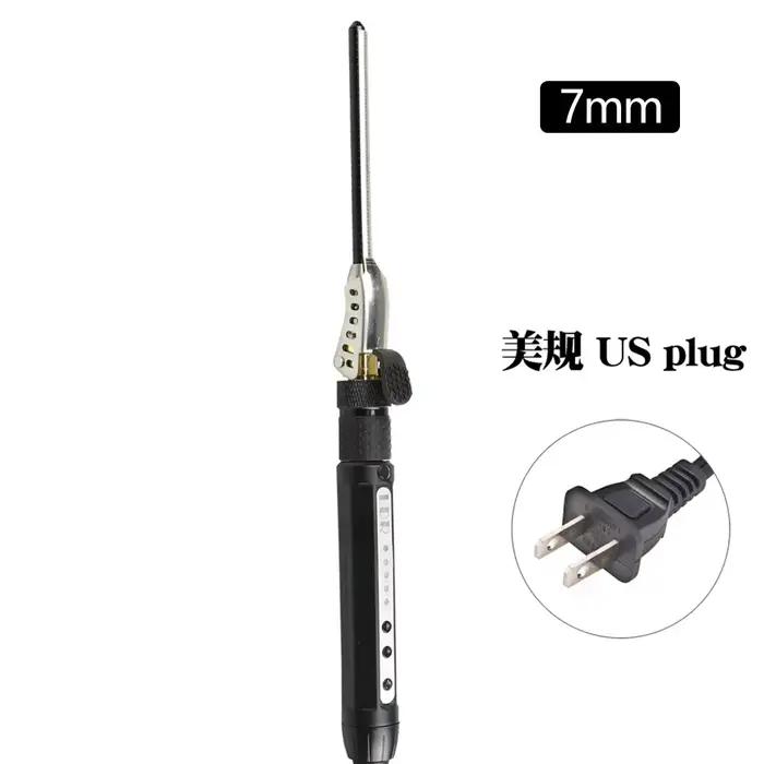 Mini fer à boucler rotatif 7 mm pour cheveux courts, effet bouclé et volumineux – Le best-seller