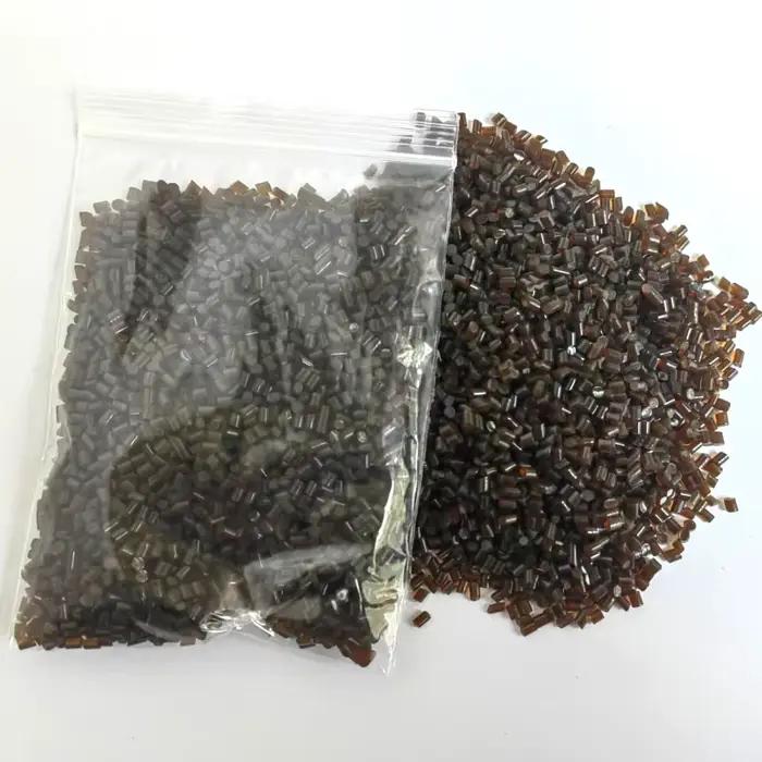Perles de colle italienne 20G/50G/100G, granulés de colle à la kératine, Grains de couleur ambre mar