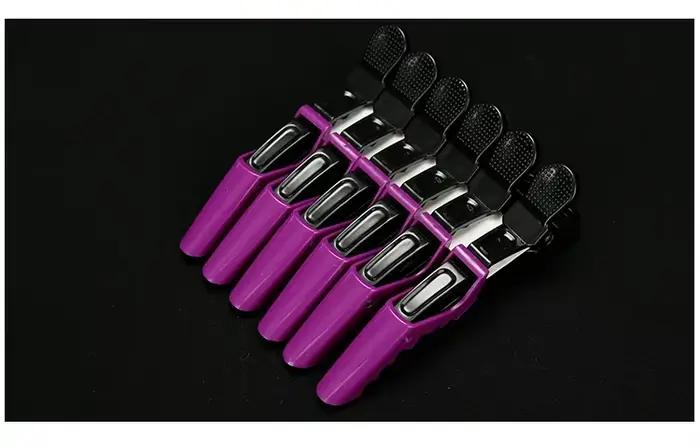 Mode professionnelle 6 pièces/ensemble outil de tondeuse de coiffure pince à cheveux Alligator éping